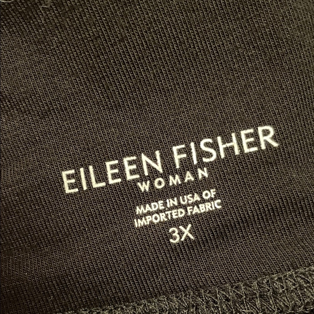Eileen Fisher Classic Black Knit Pants Size 3X